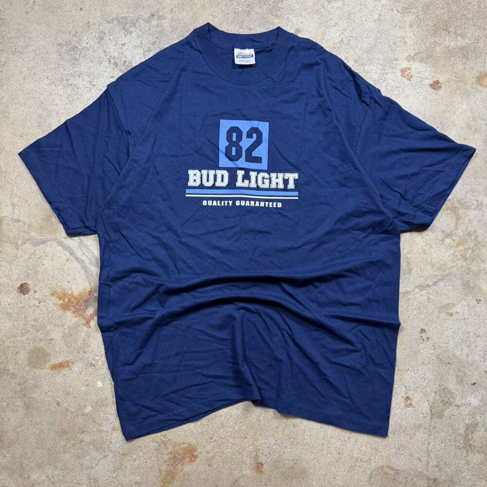VTG Y2K Bud Light Beer Shirt Size XL